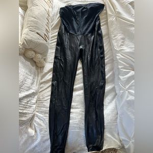 Maternity Spanx Faux Leather Leggings Size 1x